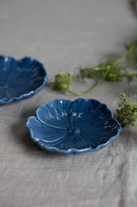 Hovedbilde Blomster Fat Mørkeblått 13cm