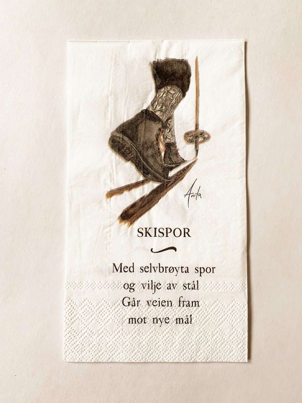 Servietter Skisporet