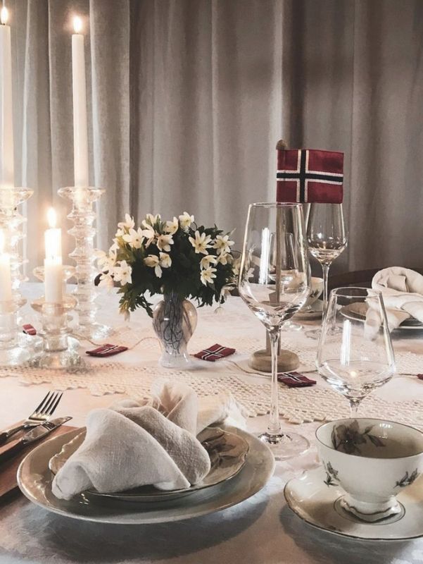 L.S Servietter med norgesflagg 2pk
