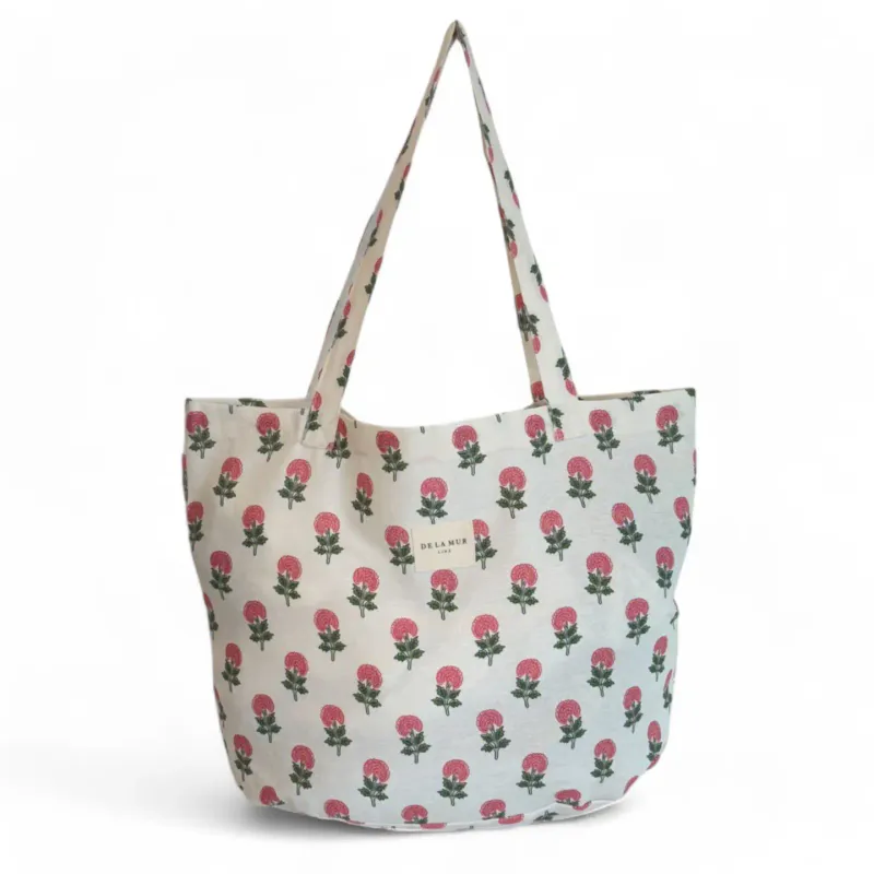 De la Mur Tote bag Pink flowers