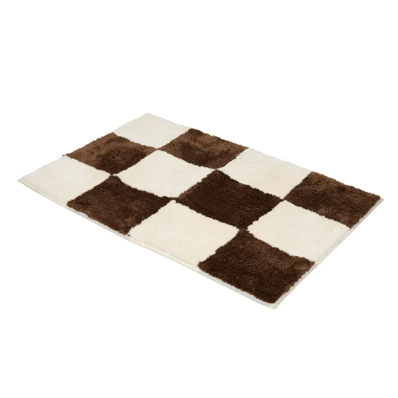 Baderomsmatte Chess Brun 70*120cm