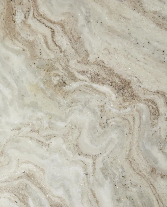 Erie Rundt spiseborda med Ivory nature marble top
