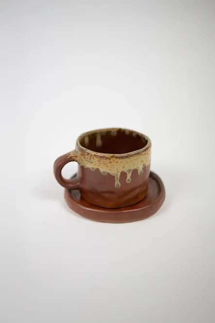 Hovedbilde Brandi kopp med fat Rust